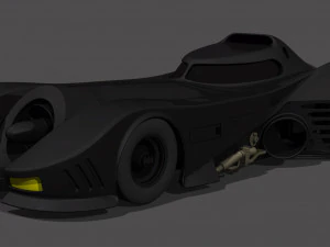 BATMOBILE - 1989 DETAILED 3D Model