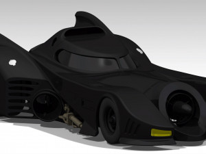 BATMOBILE - 1989 DETAILED Model 3D