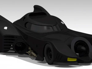 BATMOBILE - 1989 DETAILED 3D Model