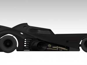 BATMOBILE - 1989 DETAILED Model 3D
