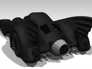 BATMOBILE - 1989 DETAILED 3D Model