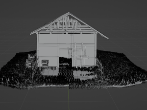 Old abandoned house asset 3D Modell