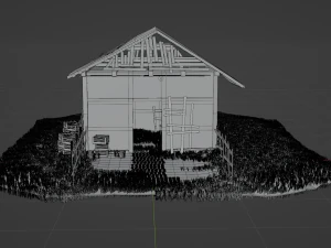 Old abandoned house asset 3D Model