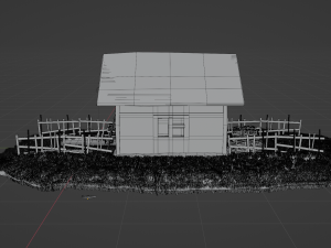 Old abandoned house asset 3D Modell