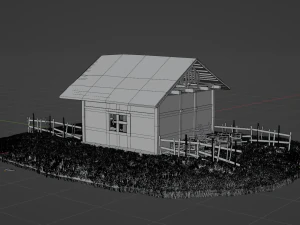 Old abandoned house asset 3D Model