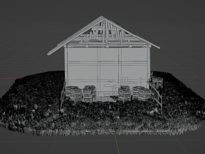 Old abandoned house asset 3D Modell