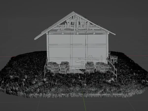 Old abandoned house asset 3D Model