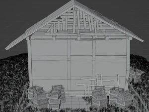 Old abandoned house asset 3D Model