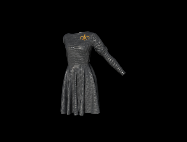 Character dress 3D 모델 .c4d .max .obj .3ds .fbx .stl .blend 