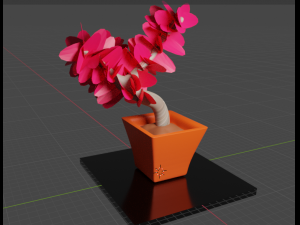 Bonsi Rosa Modelo 3D