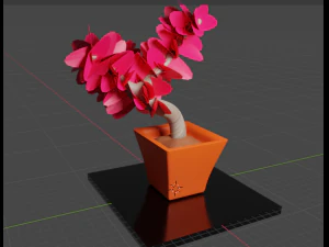 Бонси Роза 3D Модель