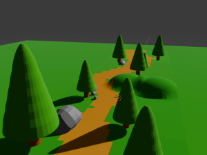 Green trail Modelo 3D