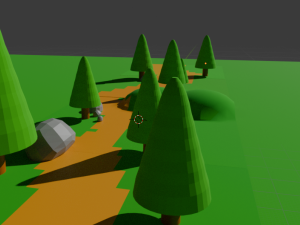 Green trail Modelo 3D