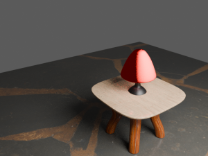 Mesa de noche 3D मॉडल