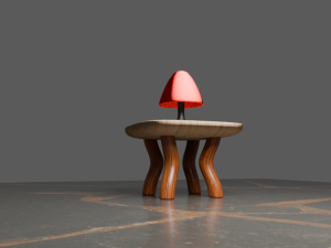 Mesa de noche 3D मॉडल