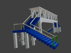 Puente peatonal 3D Model