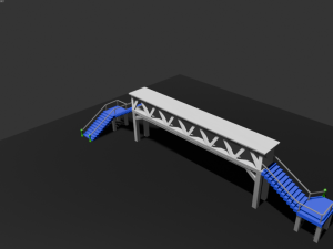 Puente peatonal 3D Model