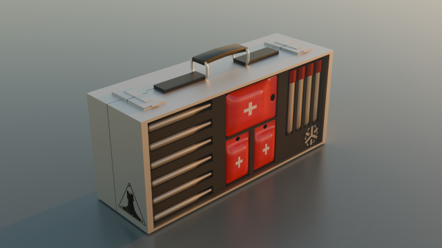 Honey Suitcase 3D Модель .c4d .max .obj .3ds .fbx .stl .blend 