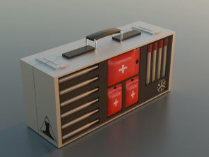 Honey Suitcase 3D-Modell