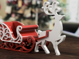 Christmas Sled 3D Print Model