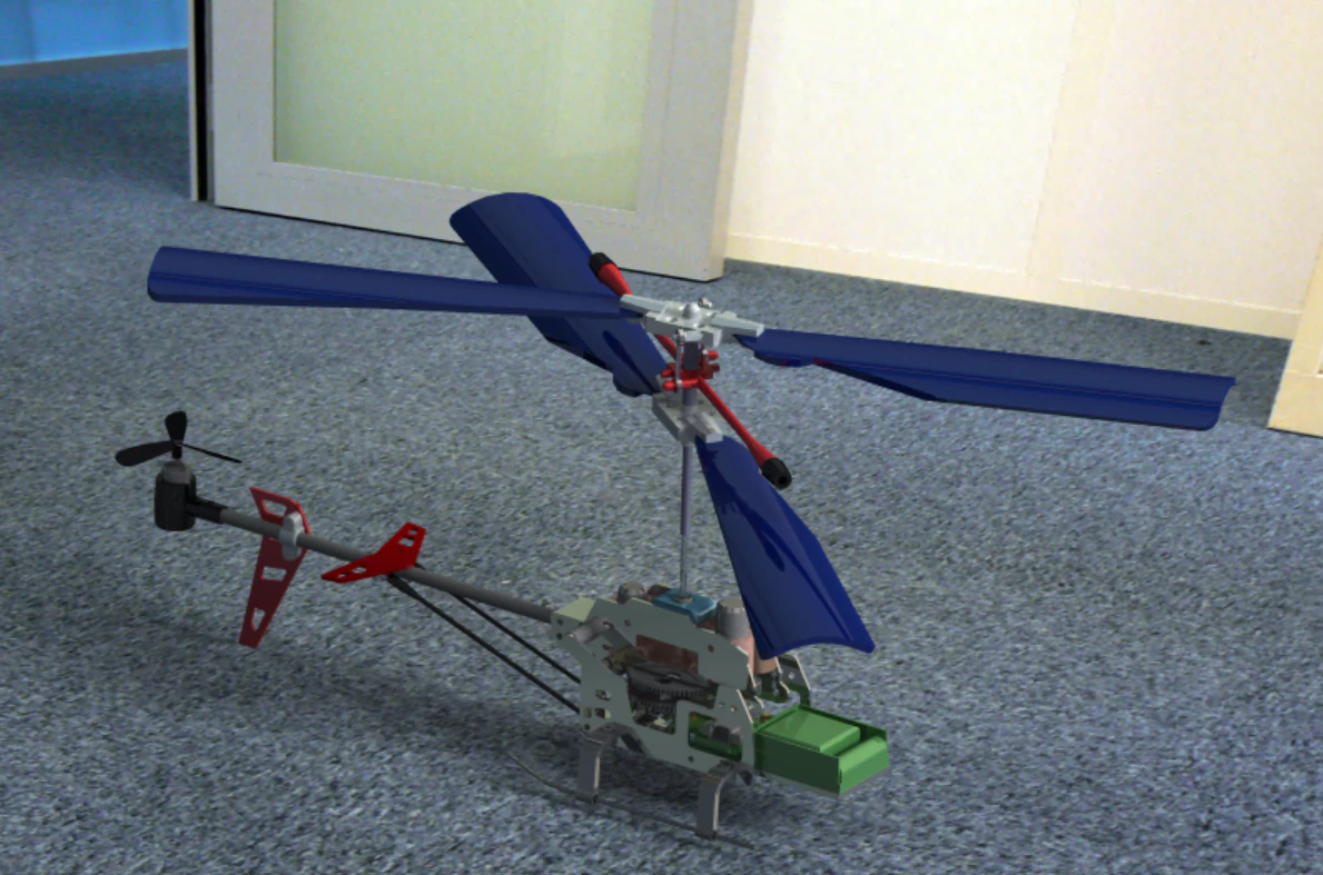 RC HELICOPTER 3D Model .c4d .max .obj .3ds .fbx .stl .blend 