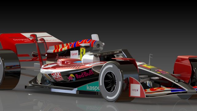 FERRARI F1 3Dモデル .c4d .max .obj .3ds .fbx .stl .blend 