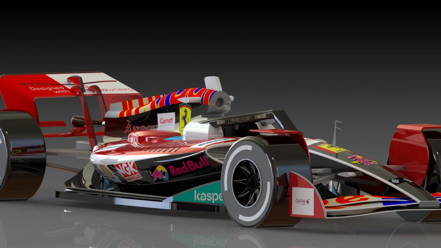FERRARI F1 3D Model .c4d .max .obj .3ds .fbx .stl .blend