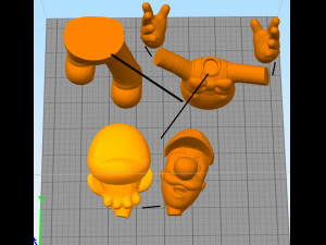 PROMO 2X1 MARIO BROSS LUIGI ODYSSEY Model do druku 3D