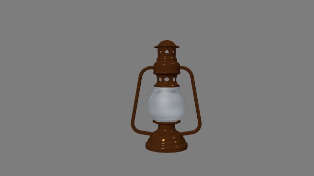 Kerosene lamp 3D 模型 .c4d .max .obj .3ds .fbx .stl .blend