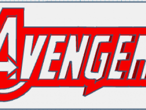 Keychain of avengers 3D 프린트 모델