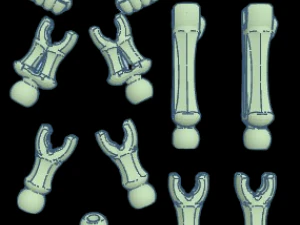Articulated skeleton figure 3D Print Model