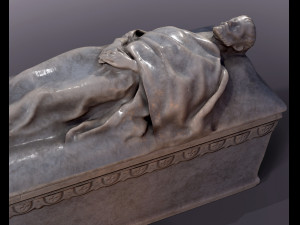 Medieval stone sarcophagus 3D Модель