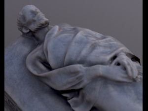 Medieval stone sarcophagus 3D Модель