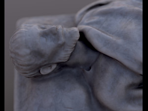 Medieval stone sarcophagus 3D Модель