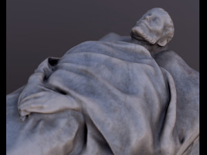 Medieval stone sarcophagus 3D Модель