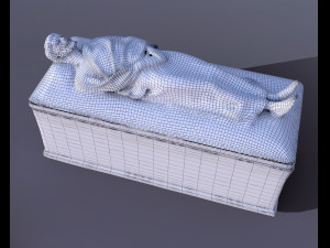 Medieval stone sarcophagus 3D Модель