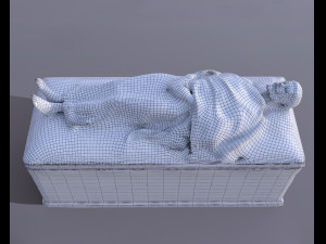 Medieval stone sarcophagus 3D Модель