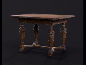 Old antique table Modelo 3D