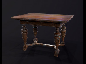 Old antique table Modelo 3D