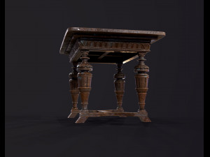 Old antique table Modelo 3D