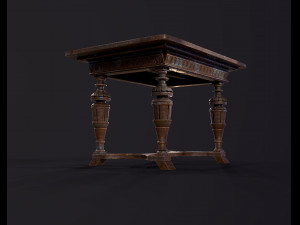 Old antique table Modelo 3D