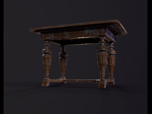 Old antique table Modelo 3D