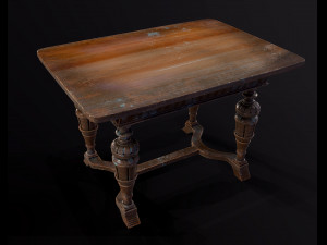 Old antique table Modelo 3D