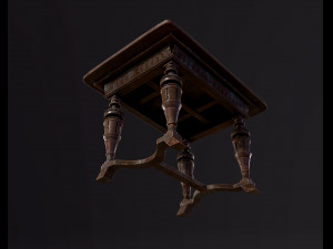 Old antique table Modelo 3D