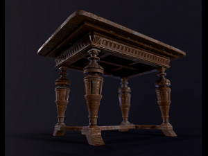 Old antique table Modelo 3D
