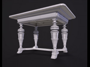 Old antique table Modelo 3D