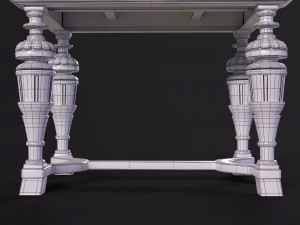 Old antique table Modelo 3D