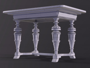 Old antique table Modelo 3D