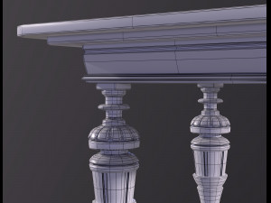 Old antique table Modelo 3D