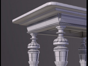 Old antique table Modelo 3D